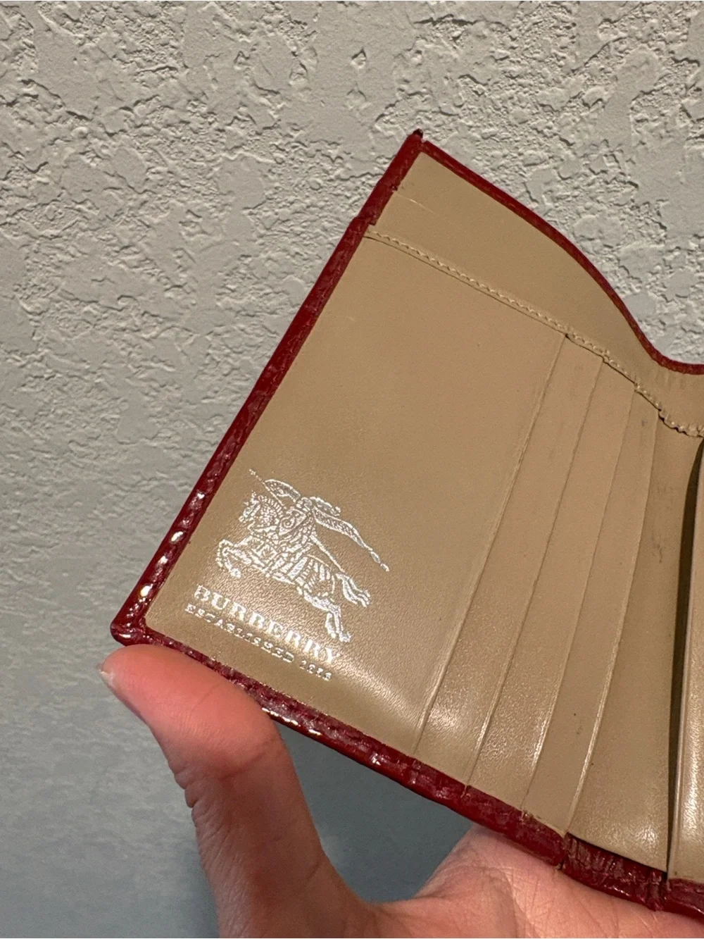 Burberry plaid wallet